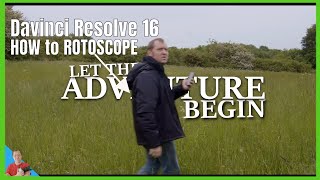 Davinci Resolve 16 Text Rotoscope Effect [upl. by Raamal]