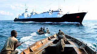 USS Zumwalt vs Somali Pirates When Somali Pirates Attack US Navy Destroyer Ship [upl. by Eniladam803]