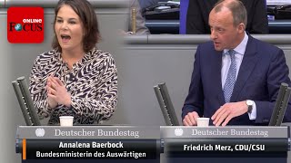 In flammender Rede schießt Annalena Baerbock gegen Friedrich Merz „Das ist kein Gedöns“ [upl. by Adiaroz926]