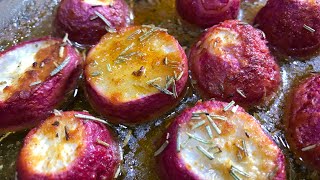 Rabanitos al horno  Reemplazan a las papas  Guarnición cetogénica [upl. by Morty]