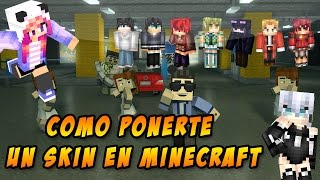 Como Poner Skin en Minecraft Premium Y No Premium 17218 [upl. by Htnamas]