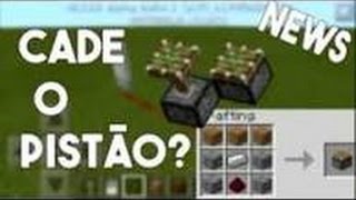 MINECRAFT PE 0140 CHANGELOG OFICIAL  CADÊ OS PISTÕES MINECRAFT POCKET EDITION [upl. by Malin]