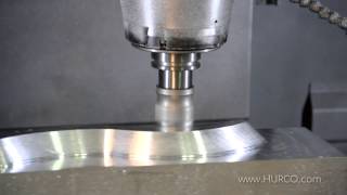 Hurco VMX42HSi Machining Center Roughing Through Aluminum with Millstar Tooling [upl. by Carma]