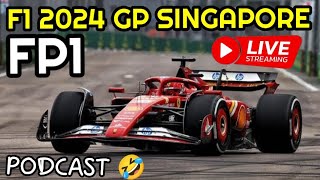 🔴 F1 2024 GP SINGAPORE FP1 LIVE REACTION BY SUPERCORRIS 💥 shorts [upl. by Ijat]