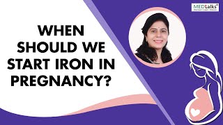 Dr Manju Hotchandani  When to start iron in pregnancy [upl. by Nwahsir996]