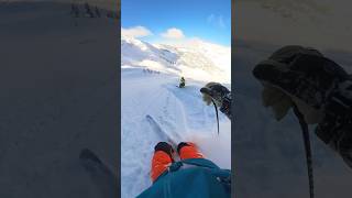 POWDER Perfection after a ROPE DROP ski powderday snow ski powder [upl. by Yelsnit407]