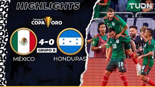 Resumen y goles  México 40 Honduras  Copa Oro 2023  TUDN [upl. by Daphne817]