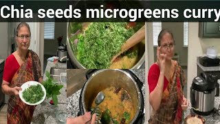 Chia seeds microgreens dal curry [upl. by Oniluap434]