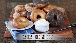 Bagels quotOld Schoolquot  Hand Shaped Boiled and Hearth Baked  Straight Dough Method [upl. by Kcirreg895]