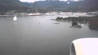 Alaska Airlines 737400 Landing in Ketchikan [upl. by Adyahs144]