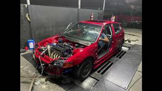 All Motor B20Vtec Honda Civic Dyno Session [upl. by Eclud183]