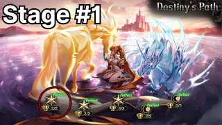 Langrisser Mobile  Brightsummoner Destinys path Stage 1 all achievements [upl. by Yleoj]