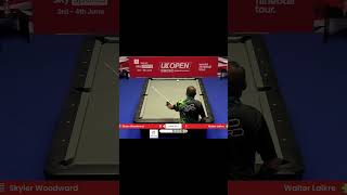 BACKTOBACK JUMPSHOT BY SKYLER WOODWARD shorts billiards nineball 9ballpool highlightreel [upl. by Aihsa79]