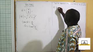 SHS 2 Core Mathematics  Vectors and Bearing 1 [upl. by Heidt549]