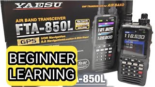 YAESU FTA850L  How to Scan [upl. by Esirahs727]