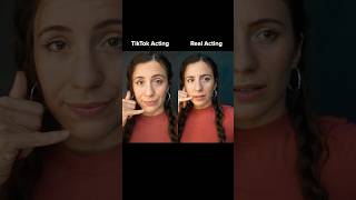 Acting VS TikTok Acting… actingchallenge [upl. by Meyer]