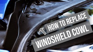 HOW TO REPLACE THE WINDSHIELD COWL ON YOUR BMW F30 [upl. by Guy]