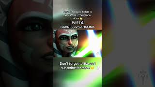 Best lightsaber fights in Star Wars  The Clone Wars PART 4 BARRISS VS AHSOKA starwars ahsoka [upl. by Lange]