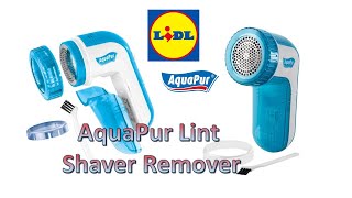 Test Review LiDL AquaPur Lint Shaver Remover £399 [upl. by Delly]