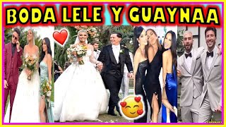 BODA DE LELE PONS Y GUAYNAA 👰🏻🤵🏻😍 FIESTA E INVITADOS [upl. by Rye]