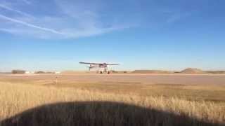 First Landing Larry Vetterman Oratex Super Cub Maiden Flight [upl. by Thurmann57]