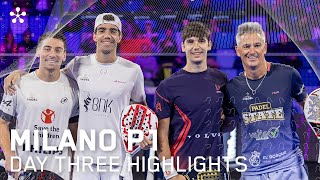 Milano Premier Padel P1 Highlights day 3 men [upl. by Nauqas]