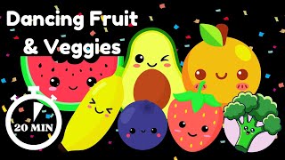 DANCING FRUIT amp VEGGIES BABY  Sensory Video [upl. by Immat144]