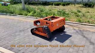 RC rubber track slasher mower made in China manufacturer factory commercialmower slopemower mower [upl. by Burford]