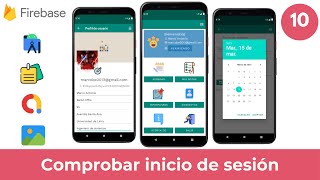 10 Comprobar inicio de sesión  Crea una Agenda Profesional con Android Studio y Firebase [upl. by Nell]