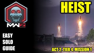 COD MW3 Zombies Heist Solo mission guide Act 2 Tier 4 Mission 1 [upl. by Etnomal]