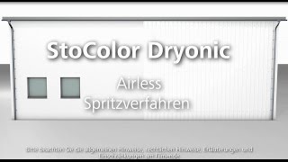 StoColor Dryonic – Airless Spritzverfahren [upl. by Armilla897]