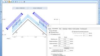Sparrendach mit dem DachDesigner der Baustatik [upl. by Cann676]