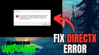 How to Fix DirectX Error in NFS Unbound  quotcreateComputePipelineStatequot failed with EINVALIDARG [upl. by Emarej]