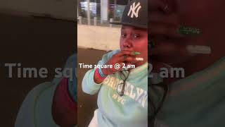 New York City always litty Time square at 2 am blackgirltravel travelvlog timesquarenightwalk [upl. by Wane]