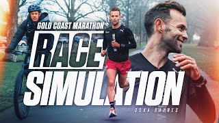 Gold Coast Marathon Race Simulation w Oska Baynes [upl. by Auqinu]