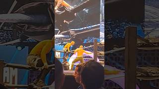 Jon Moxley slapping Darby Allin out of the ring [upl. by Kosaka]