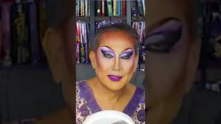 See This JawDropping Purple Drag Makeup Transformation in Seconds [upl. by Nonie]