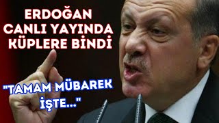 Cumhurbaşkanı Erdoğan canlı yayında küplere bindi çıldırdı quotTAMAM MÜBAREK İŞTEquot [upl. by Anitnemelc]