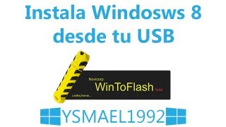 Pasar instalacion de Windows 8 a una memoria USB [upl. by Aivitnahs498]