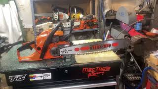 Echo CS4910 with 18” Forester Platinum Feather Lite Bar echo forester chainsaw [upl. by Layod]