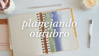 Planejando o mês de Outubro no Planner 💕 [upl. by Ettenyar238]