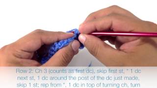 How to Crochet the Side Bar Stitch [upl. by Keese919]