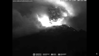 March 27 2023  Crater Activity  Popocatepetl Volcano Mexico  20062022 CST [upl. by Airom596]