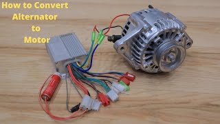 How to Convert Car Alternator to Brushless Dc Motor Easy to Convert [upl. by Aibsel171]