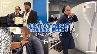 FLIGHT ATTENDANT TRAINING WEEK 5 GRADUATION [upl. by Kcinimod]