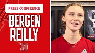 Nebraska setter Bergen Reilly talks spring practice match I Nebraska Volleyball I GBR [upl. by Nwahsear]