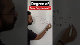 Zero Polynomial की Degree Not Defined क्यों होती हैं   What is the Zero of a Zero Polynomial [upl. by O'Kelly463]