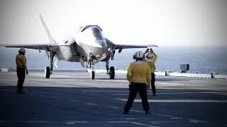 Japan readies fighter capability onboard carrier Kaga off San Diego coast [upl. by Ahselet692]