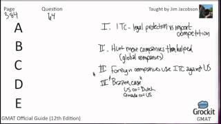 GMAT Verbal Official Guide Sample Lesson 1 14 [upl. by Mcclenaghan]