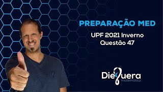 UPF 20211 Prova A  Questão 47 [upl. by Ellehcim]